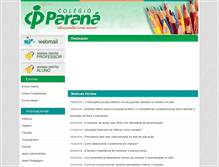 Tablet Screenshot of colegioparana.br